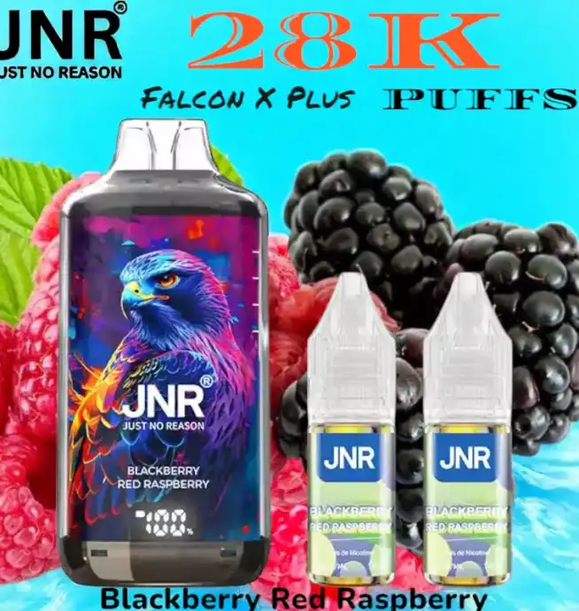 JNR falcon x plus 28k puffs vape jetable rechargeable double réservoir