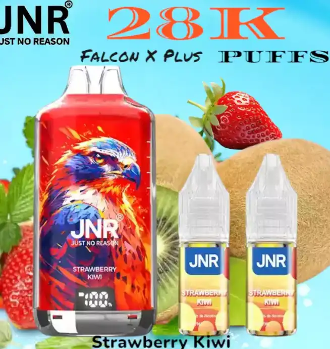 JNR falcon x plus 28k puffs vape jetable rechargeable double réservoir