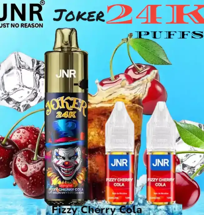 JNR joker 24k puffs vape jetable rechargeable 24k double réservoir