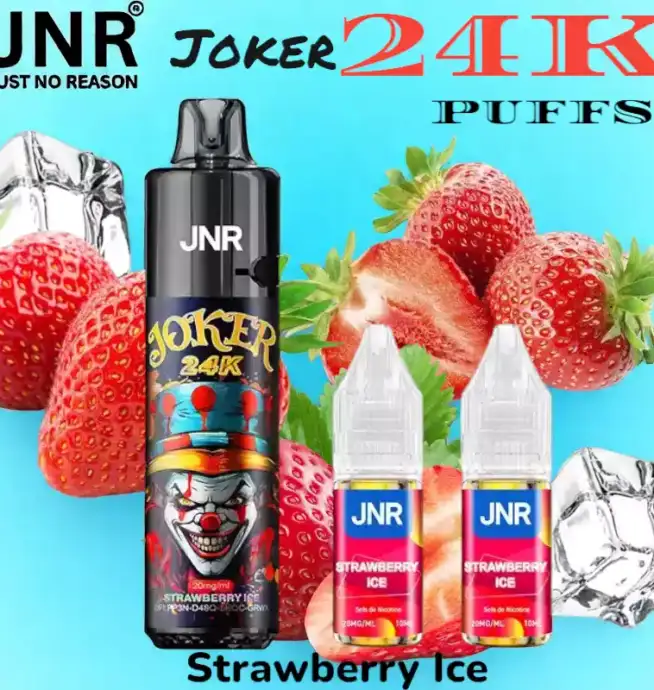 JNR joker 24k puffs vape jetable rechargeable 24k double réservoir