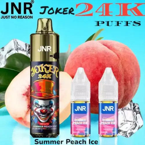 JNR joker 24k puffs vape jetable rechargeable 24k double réservoir