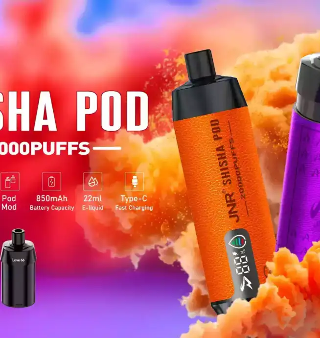 JNR Shisha Pod 20000 PUFFS Vape Jetable DTL Saveurs Intenses