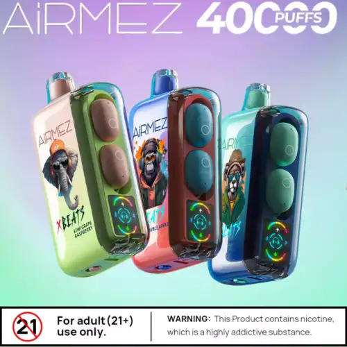 Airmez Xbeats 40000 Puffs Vape Longue Durée & Rechargeable