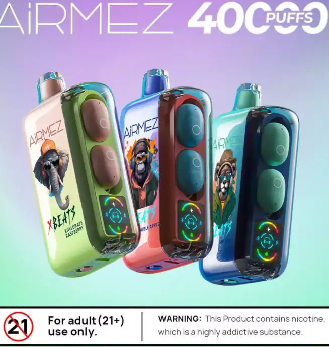 Airmez Xbeats 40000 Puffs Vape Longue Durée & Rechargeable