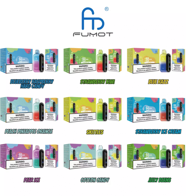 RandM Fumot Tornado 20000 Puffs Vape Puissante 38 Saveurs