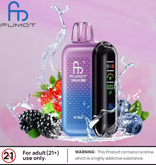 RandM Fumot Tornado 20000 Puffs Vape Puissante 38 Saveurs
