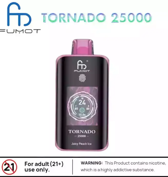 RandM Fumot Tornado 25000 Puff Puissante avec 26 Saveurs