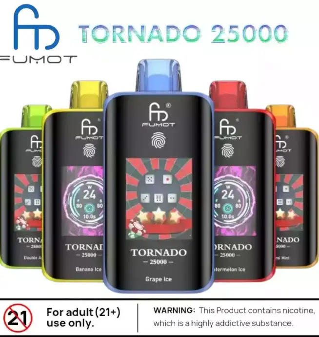 RandM Fumot Tornado 25000 Puff Puissante avec 26 Saveurs