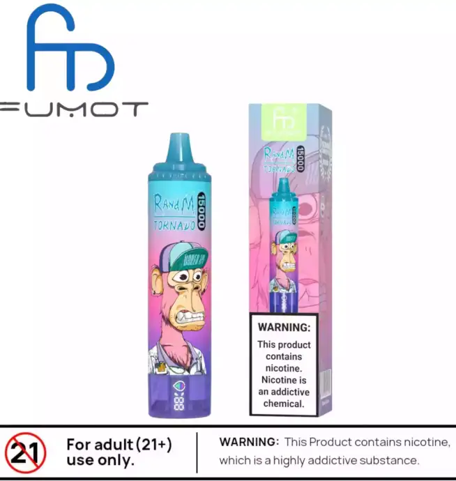 RandM Tornado 15000 Puffs avec 41 Saveurs et Batterie Rechargeable