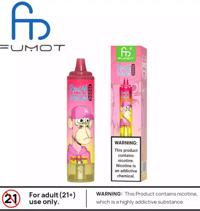 RandM Tornado 15000 Puffs avec 41 Saveurs et Batterie Rechargeable
