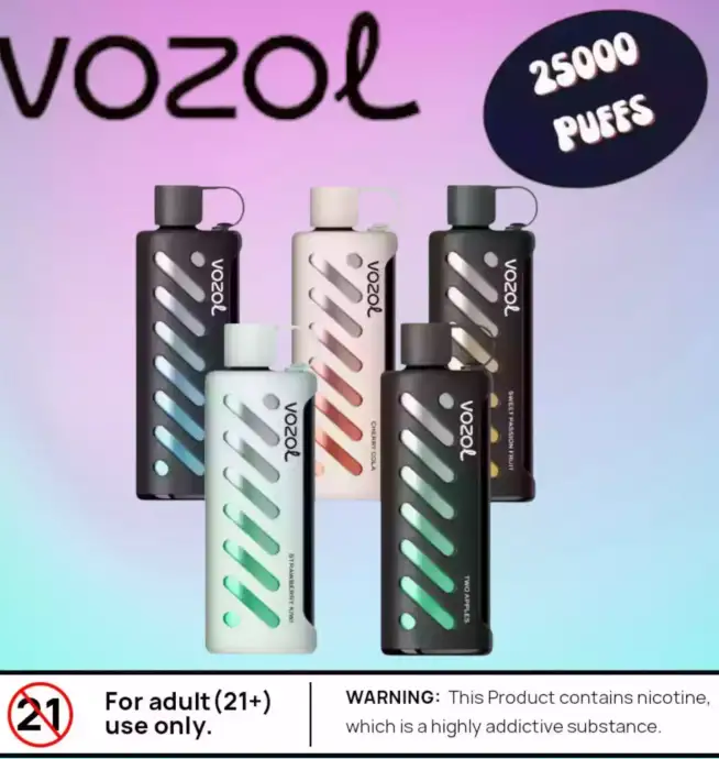 Vozol Gear Shisha 25000 Puffs Vape Rechargeable LED 5%