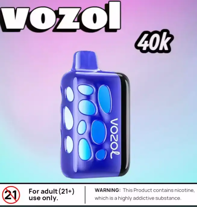 Vozol RAVE 40k Puffs Vape LED Rechargeable 50k Bouffées