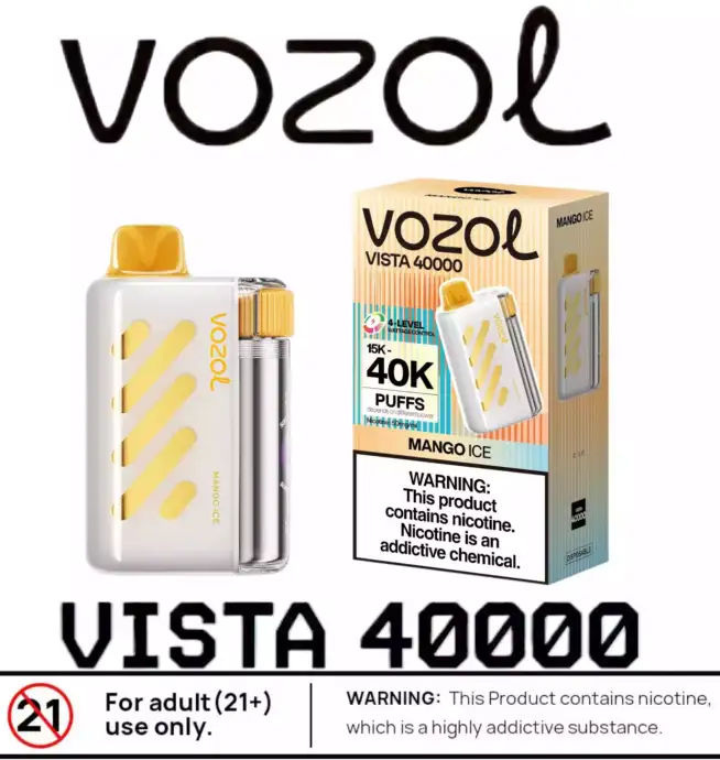Vozol Vista 40k puffs 50mg rechargeable 40000 bouffées 5%